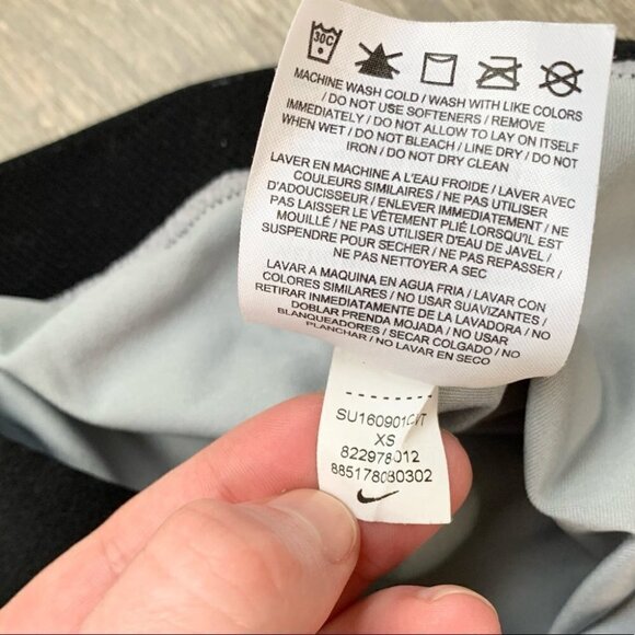 Nike Pro  Dri Fit Training Capris Cool Facet Leggings Wolf Grey Black Size XS - Picture 11 of 14